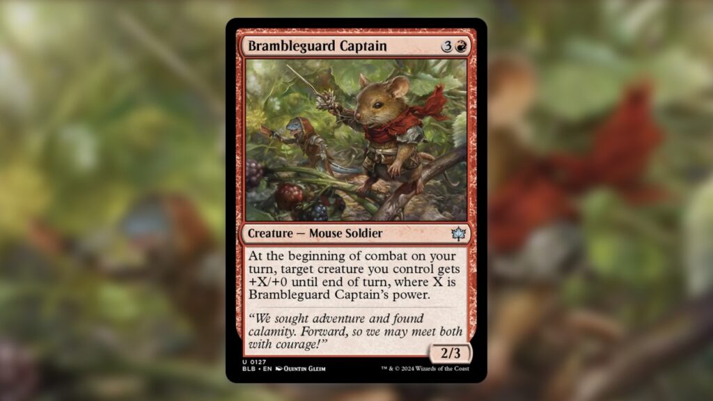 Mouse Typal MTG Brambleguard Captain