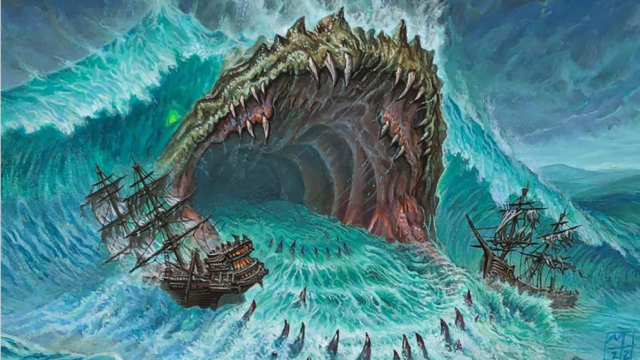 Denizen of the Deep | Dominaria Remastered | Art by Mark Tedin