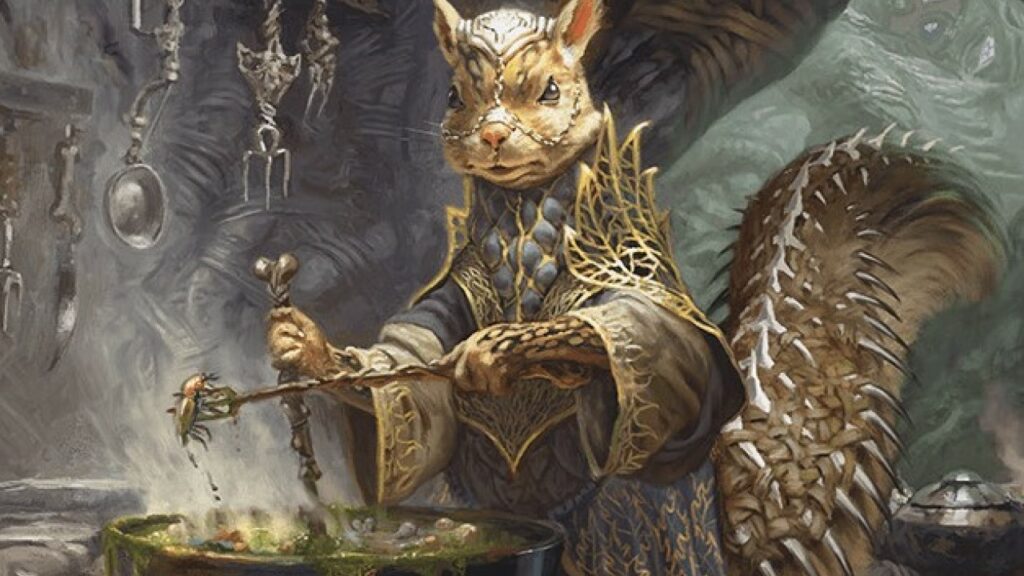 Hazel's Brewmaster | Bloomburrow Commander | Art by Simon Dominic