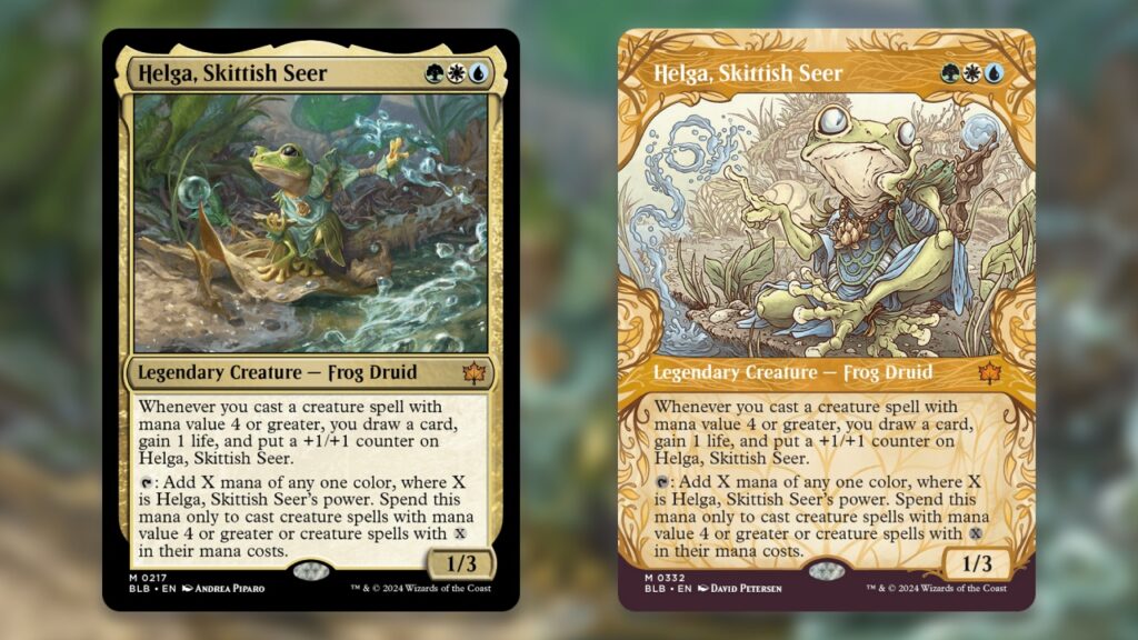 Tri Color Commanders Bloomburrow Helga Skittish Seer