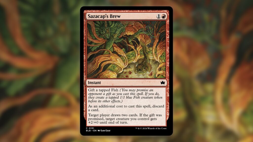 Bloomburrow Card Gallery Dump Sazacap's Brew