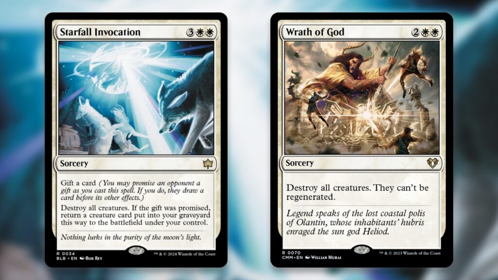 Starfall Invocation and Wrath of God