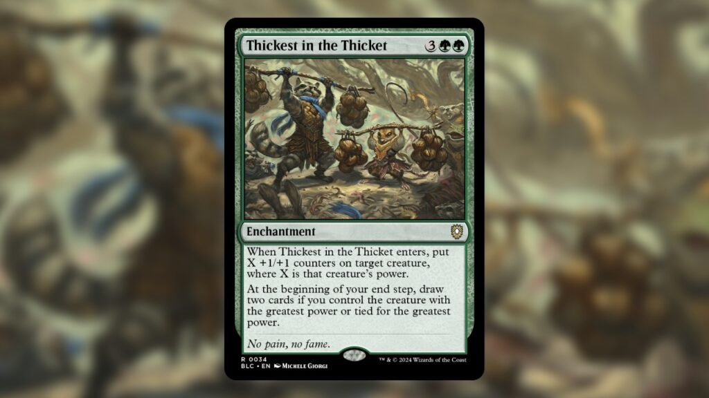 MTG Animated Army Commander Thickest in the Thicket