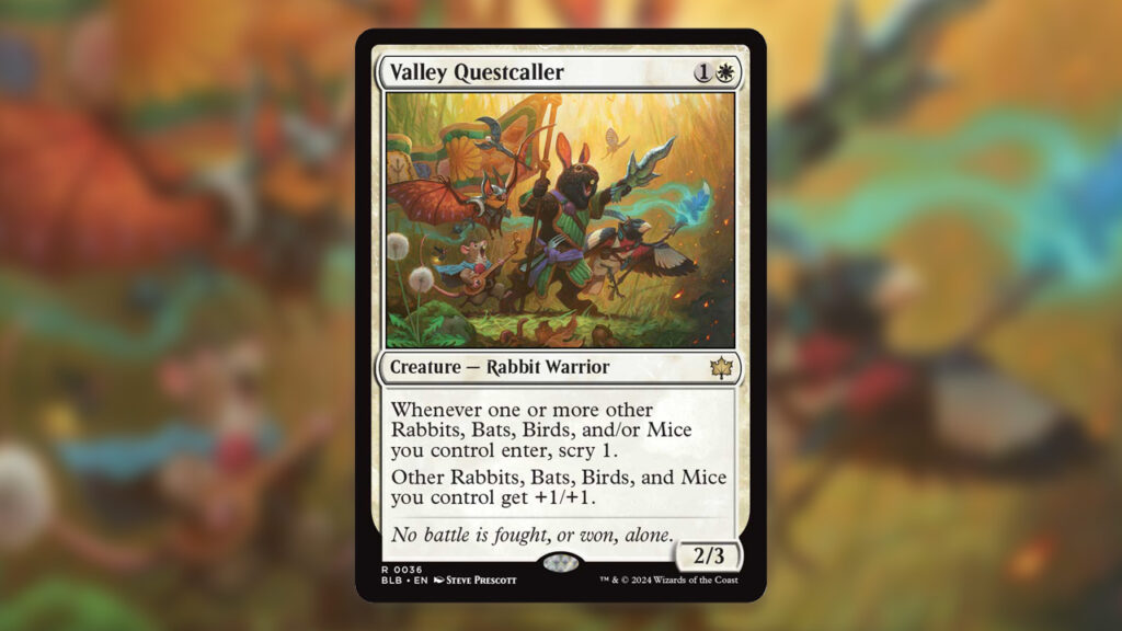 Bloomburrow Debut Spoilers Valley Questcaller