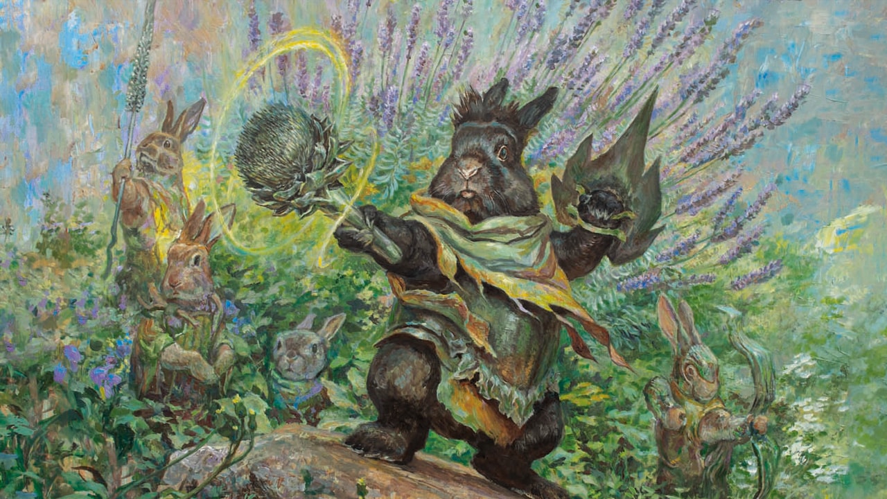 Warren Warleader | Bloomburrow | Art by Zack Stella