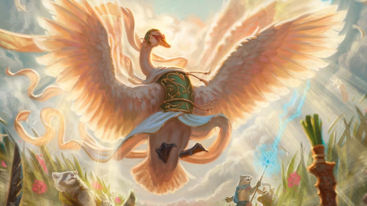 Salvation Swan | Bloomburrow | Art by Christina Kraus