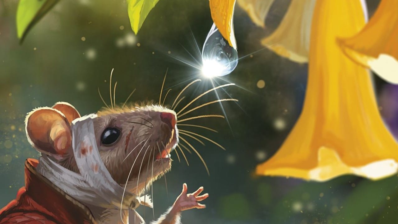 Dewdrop Cure | Bloomburrow | Art by Chris Rallis