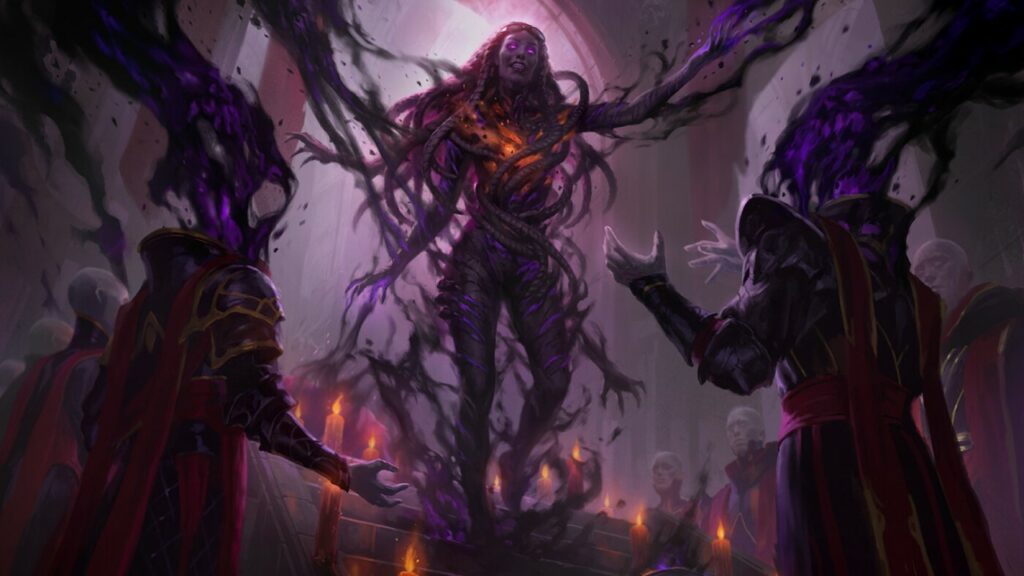 Braids, Arisen Nightmare | Dominaria United | Art by Heonhwa Choe