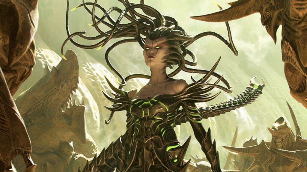 Vraska, Betrayal's Sting | Phyrexia: All Will Be One | Art by Chase Stone