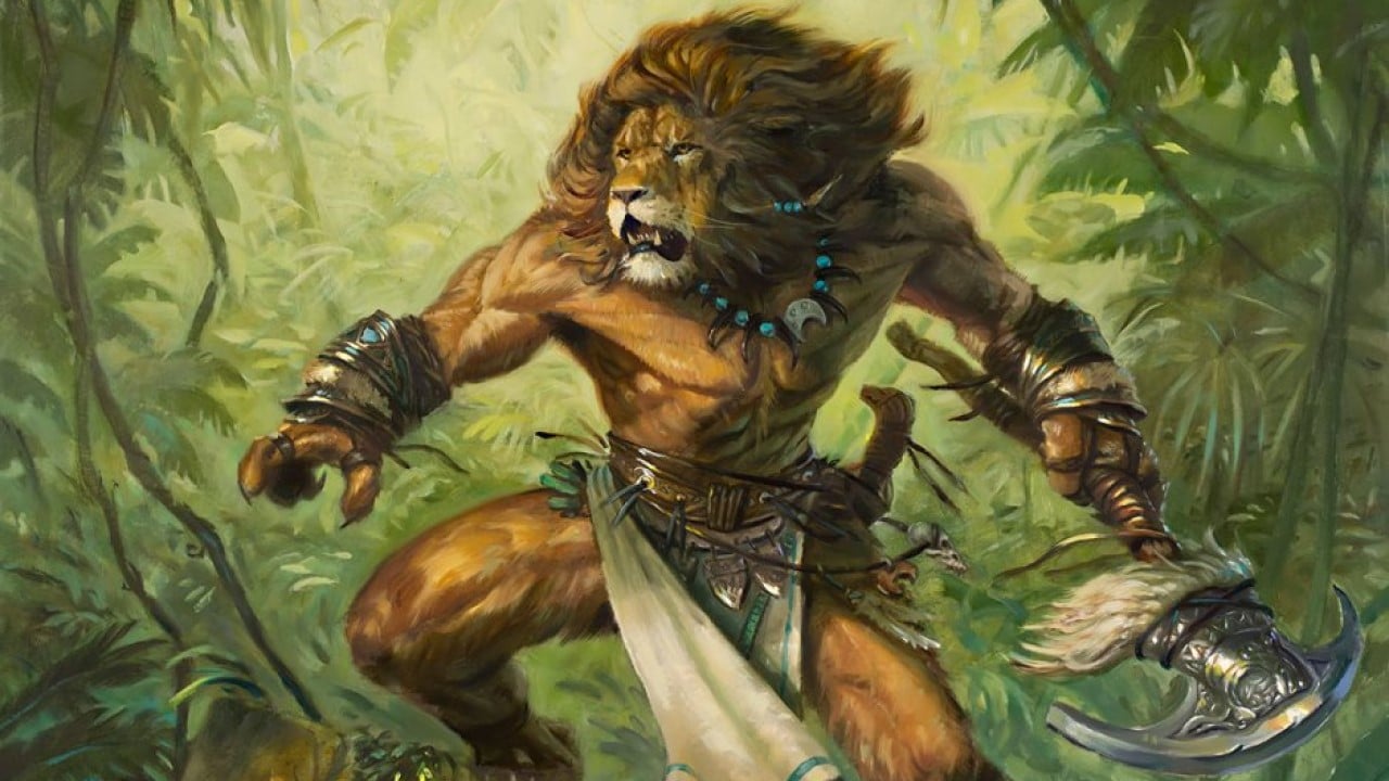 Jazal Goldmane | Commander 2014 | Art by Aaron Miller