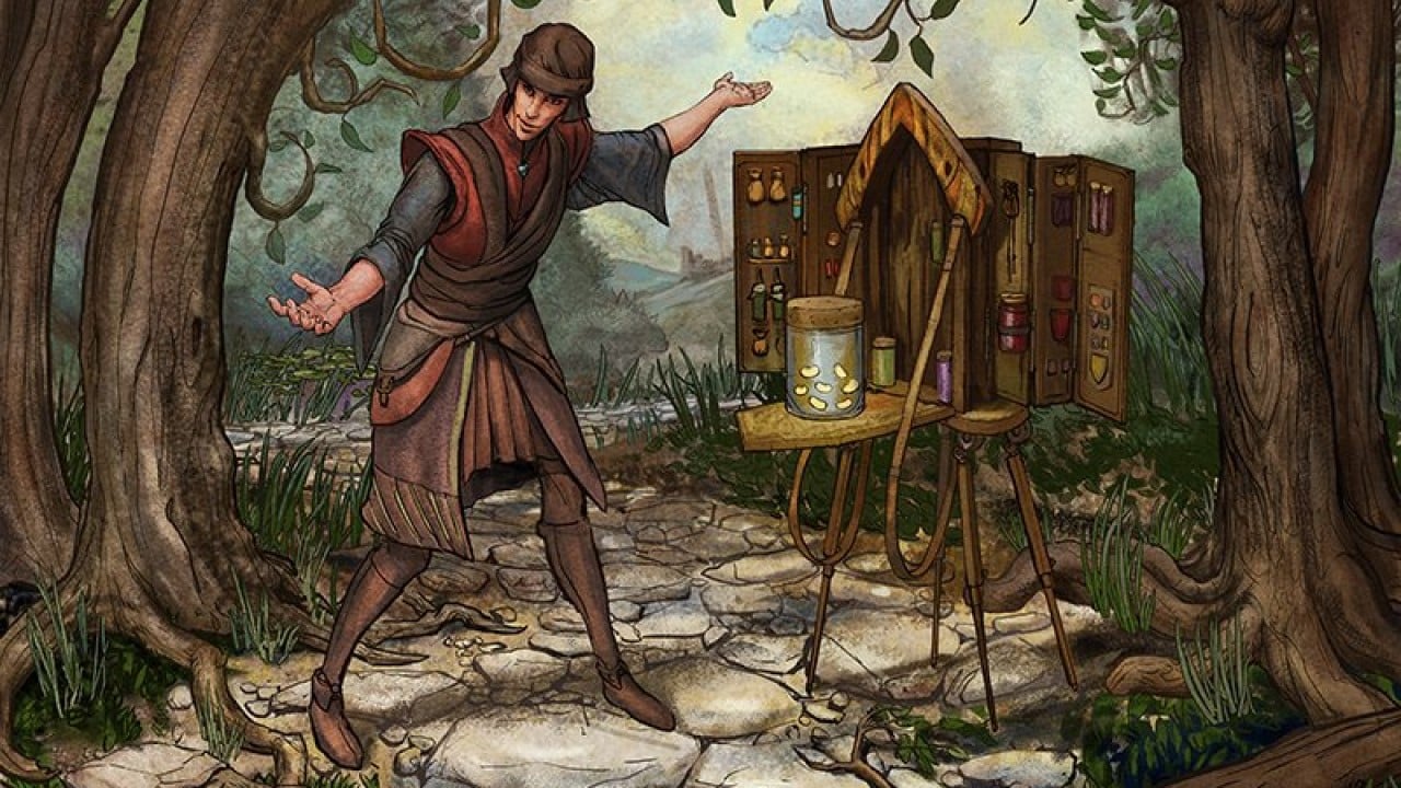 Merchant of the Vale | Throne of Eldraine | Art by John Severin Brassel