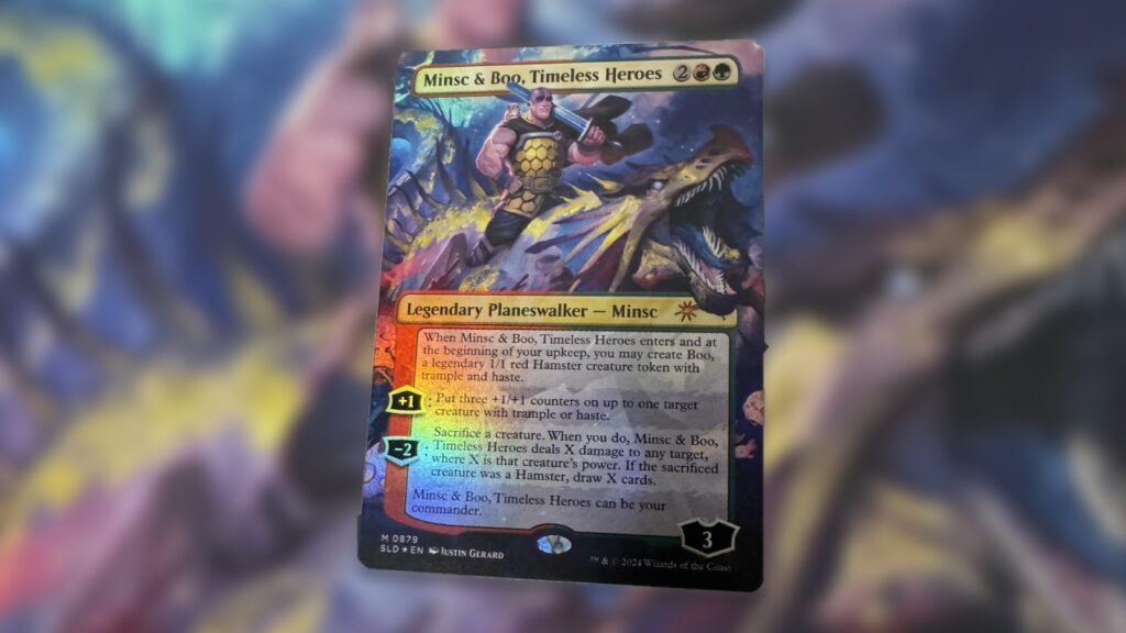 D&D 50th Bonus Cards Minsc & Boo, Timeless Heroes