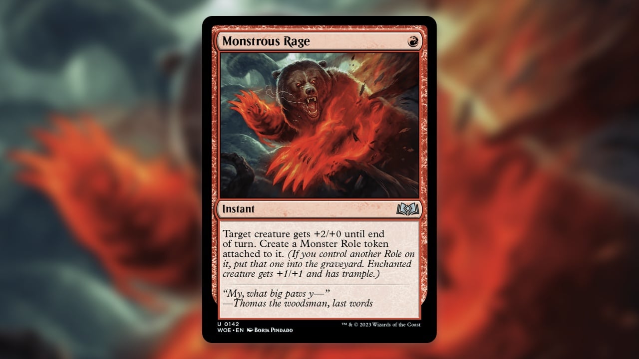 Monstrous Rage MTG Featured Image
