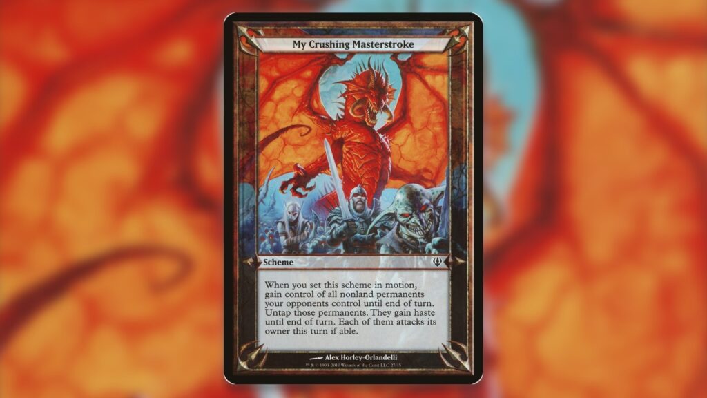 Archenemy Schemes MTG My Crushing Masterstroke