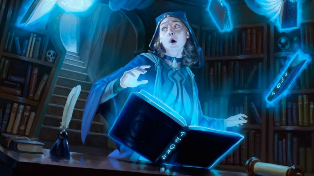 Overwhelmed Apprentice | Throne of Eldraine | Art by Jason Rainville