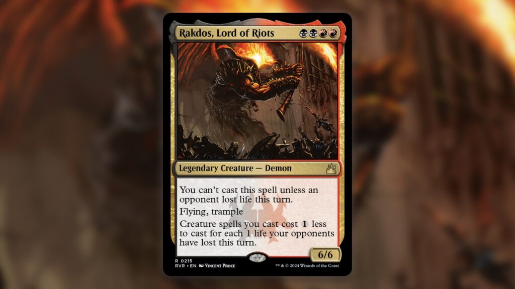 MTG Best Rakdos Commanders Rakdos, Lord of Riots