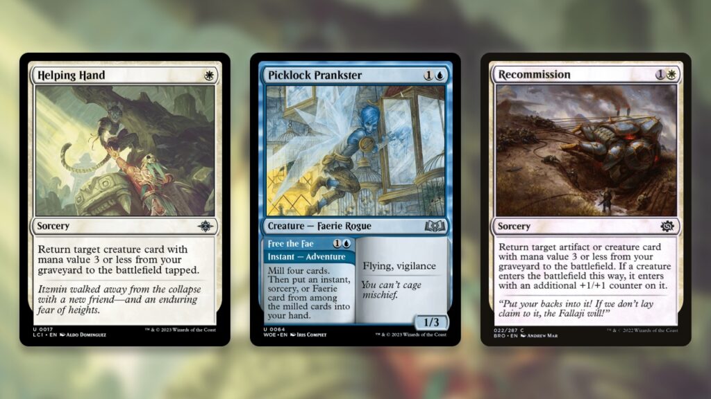 Abhorrent Oculus Azorius Mentor Support Cards