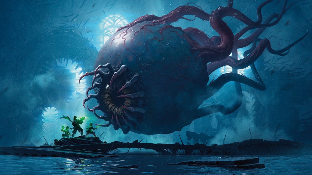 Abhorrent Oculus | Duskmourn: House of Horror | Art by Bryan Sola