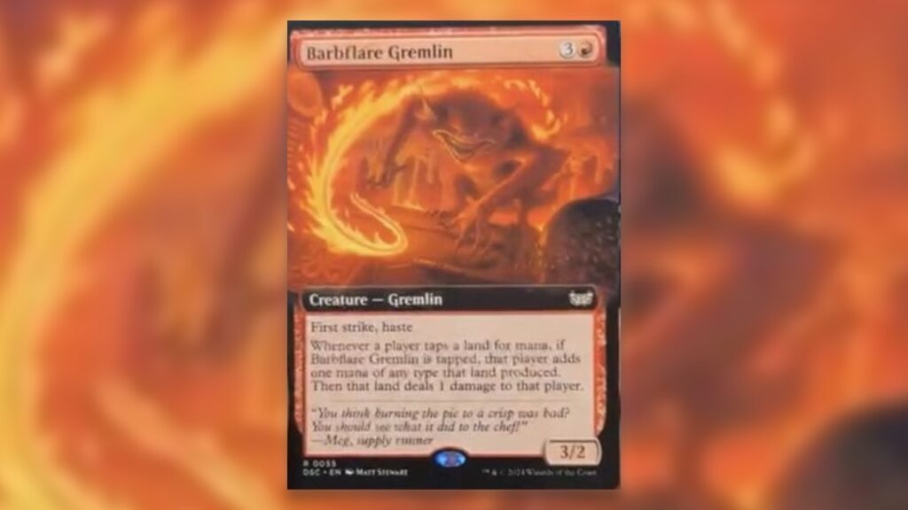 Duskmourn Commander Leaks Barbflare Gremlin