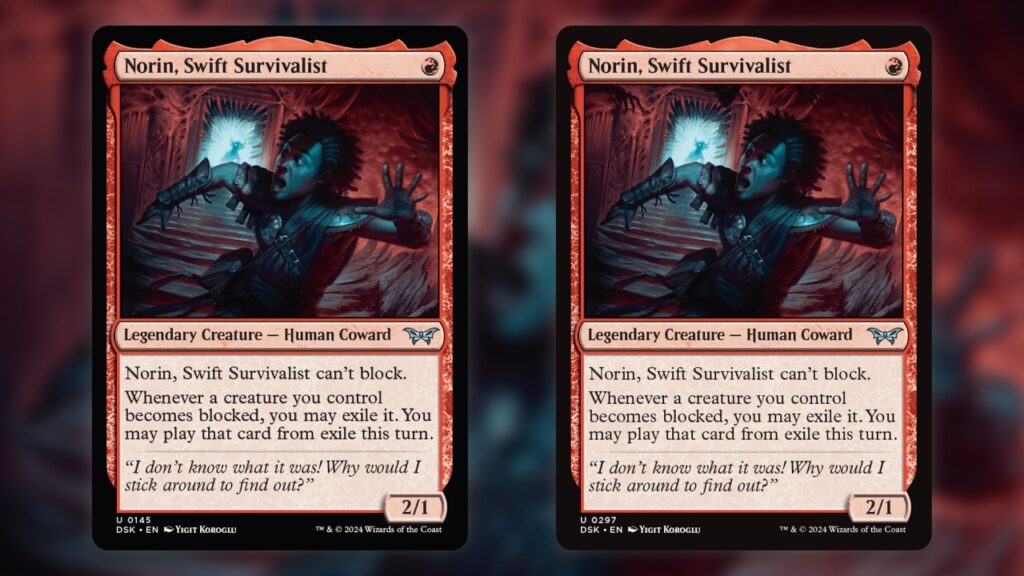 Duskmourn Lurking Evil Norin, Swift Survivalist