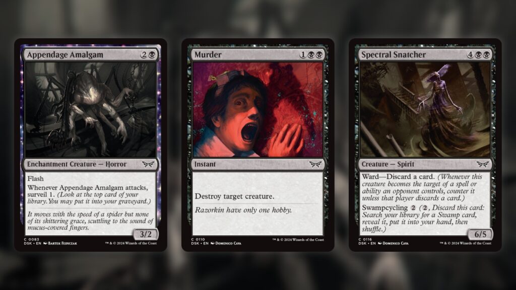 Duskmourn Prerelease Best Black Commons