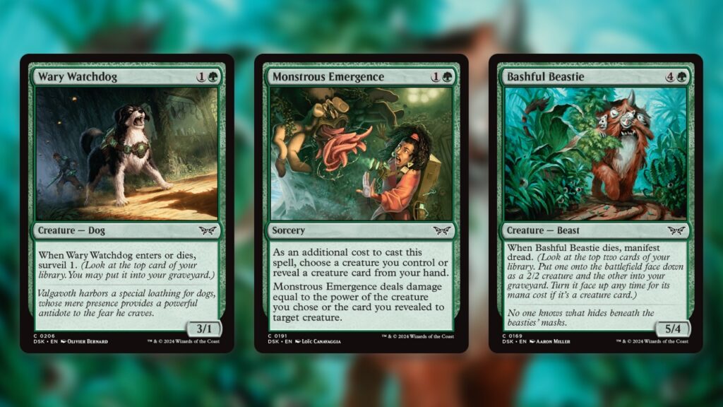 Duskmourn Prerelease Best Green Commons