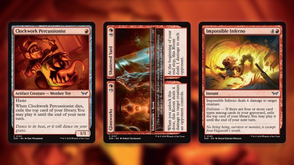 Duskmourn Prerelease Best Red Commons