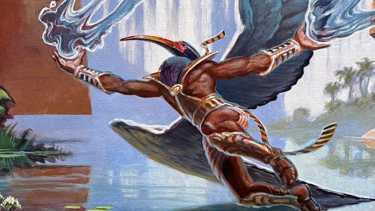 Nadu, Winged Wisdom | Modern Horizons 3 | Art by Daren Bader