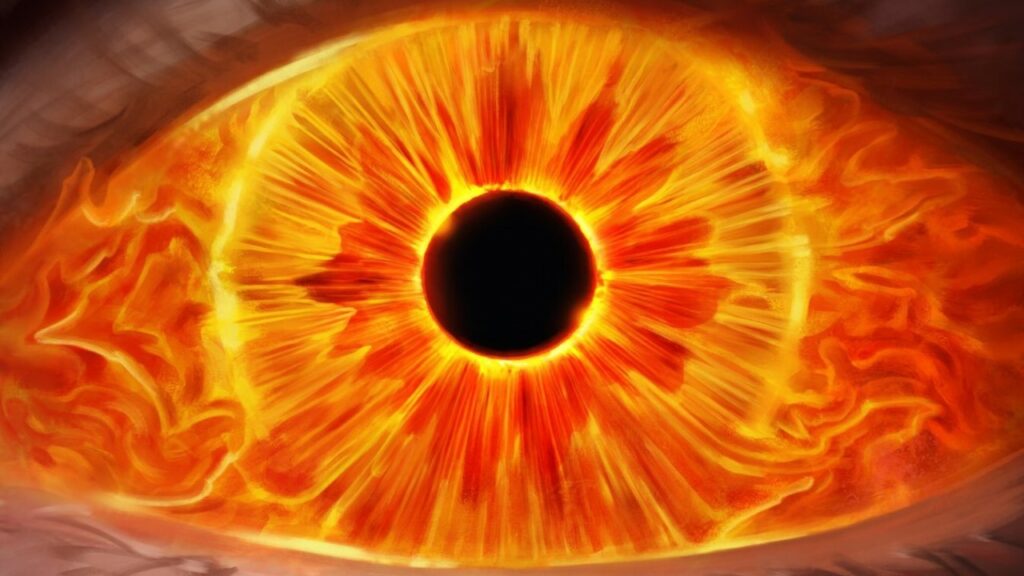 Fire Prophecy | Ikoria Lair of Behemoths | Art by Kieran Yanner