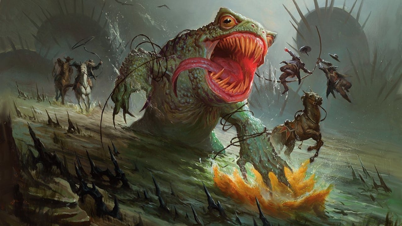 The Gitrog, Ravenous Ride | Outlaws of Thunder Junction | Art by Johan Grenier