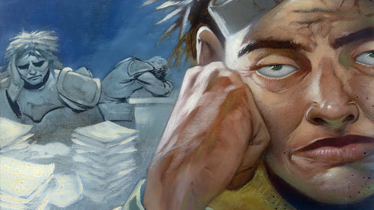Fatigue | Urza's Destiny | Art by Jeff Miracola
