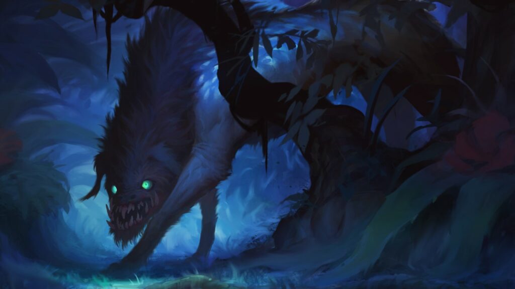 Lurking Chupacabra | Ixalan | Art by YW Tang