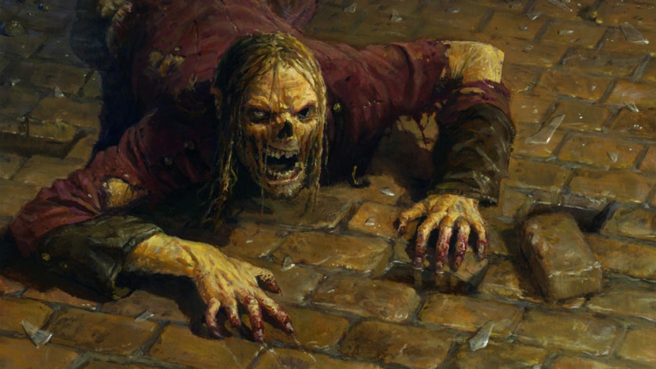 Gravecrawler | Dark Ascension | Art by Steven Belledin