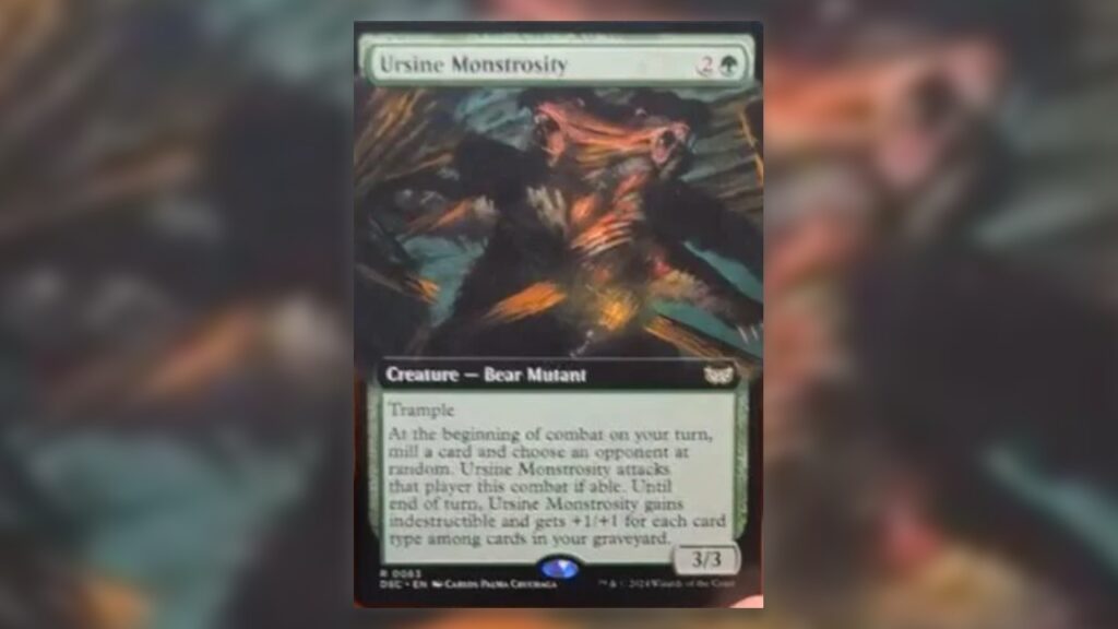Duskmourn Commander Leaks Ursine Monstrosity