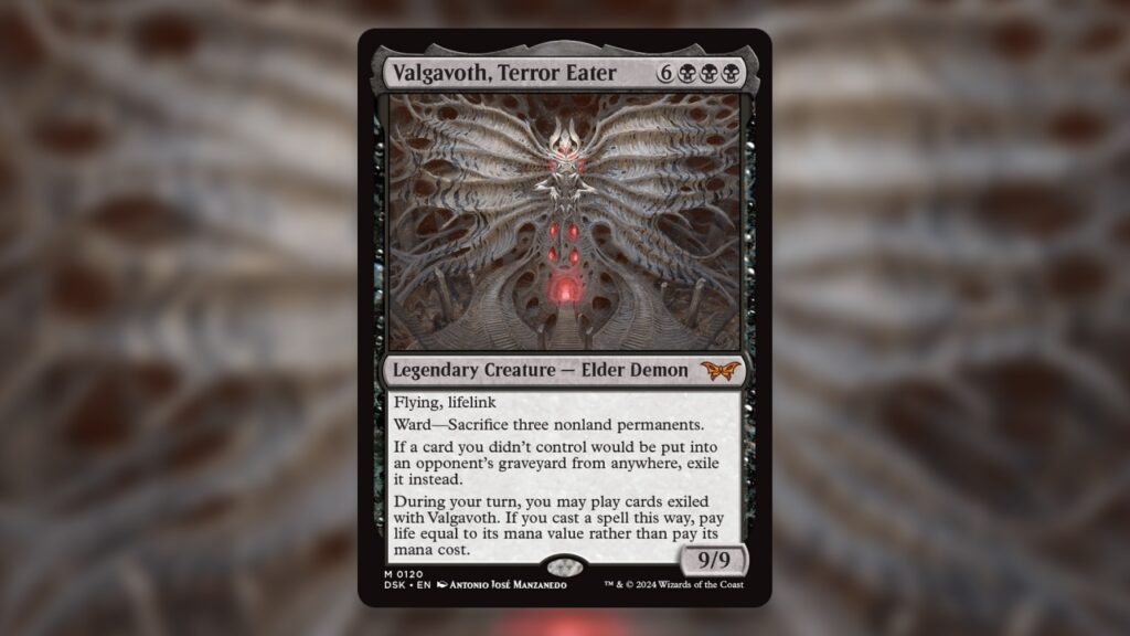 Best Commanders MTG Duskmourn Valgavoth, Terror Eater