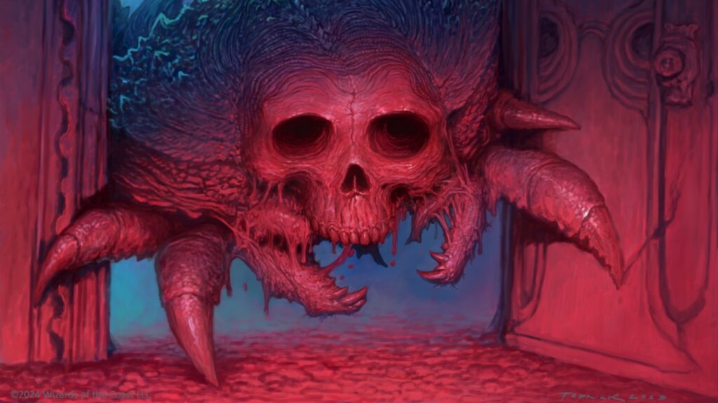 Scrabbling Skullcrab | Duskmourn: House of Horror | Art by John Tedrick