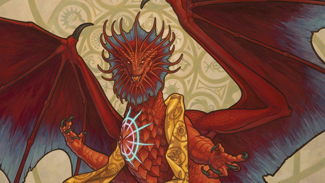 Niv-Mizzet, Guildpact | Murders at Karlov Manor | Art by Alix Branwyn