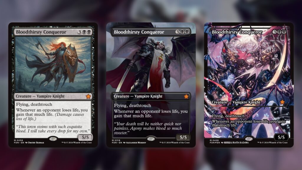 Best Cards MTG Foundations Bloodthirsty Conqueror