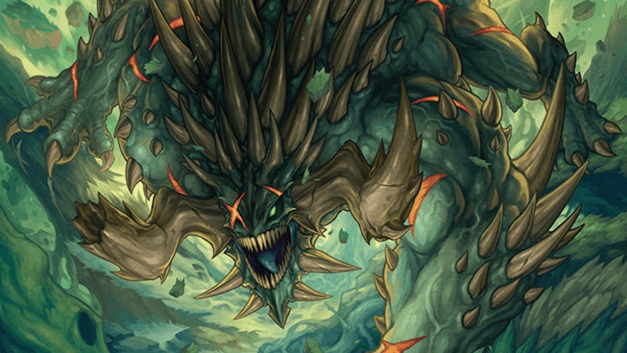 Slinza, the Spiked Stampede | Foundations Jumpstart | Art by Kenta Ishikawa