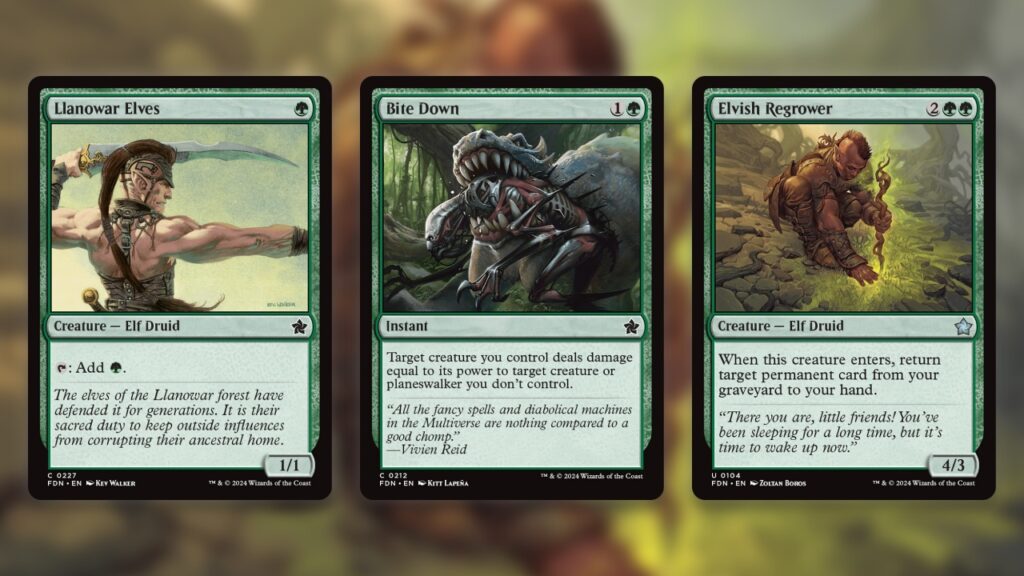 Best Limited Cards MTG Foundations Green Cards