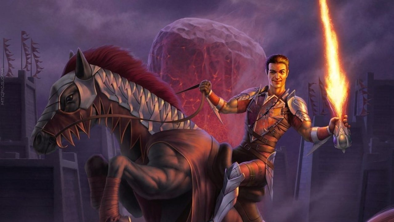 Fervent Champion | Throne of Eldraine | Art by Steve Argyle