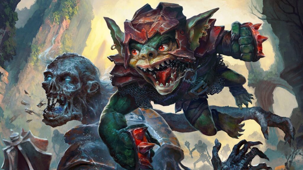 Battle Cry Goblin | Foundations Jumpstart | Art by David Szabo