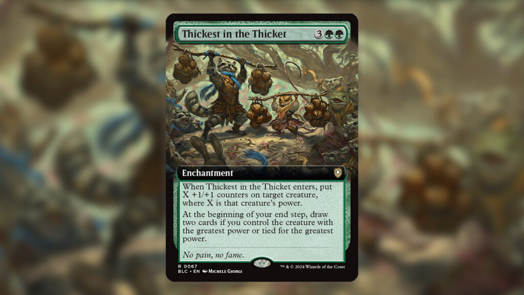Thickest in the Thicket Extended Art