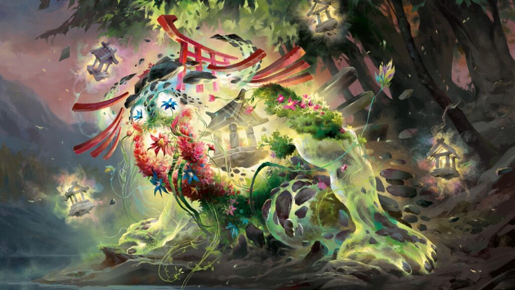 Go-Shintai of Life's Origin | Kamigawa Neon Dynasty Commander Decks | Art by Alexander Mokhov