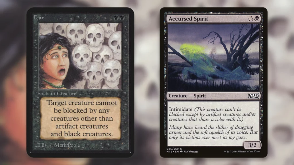 Fear Intimidate MTG Deprecated