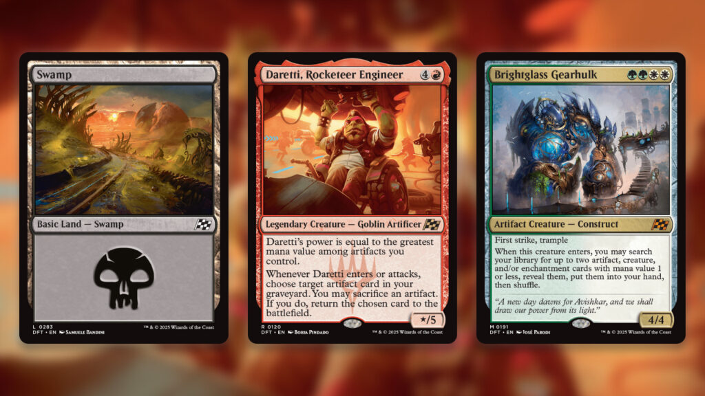 Gold Bordered Cards Aetherdrift