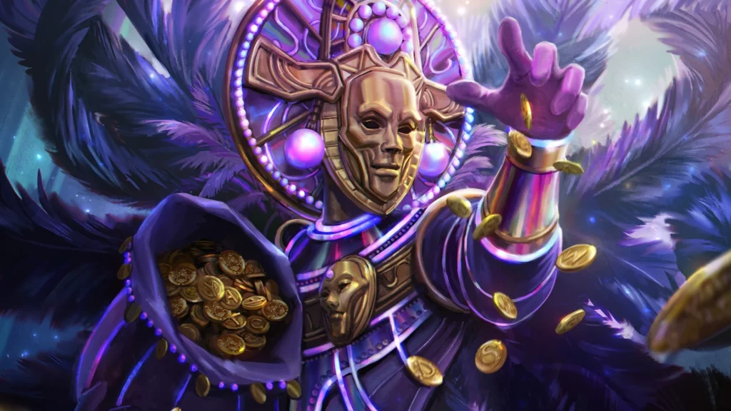 Gray Merchant of Alphabet | Unfinity | Art by Yangtian Li