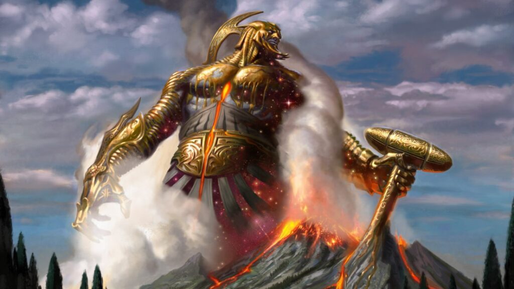 Purphoros, God of the Forge | Theros | Art by Eric Deschamps