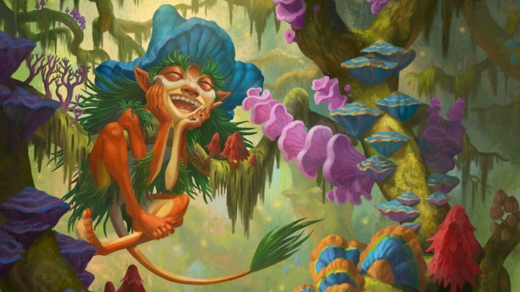 Toadstool Admirer | Wilds of Eldraine | Art by Julia Metzger