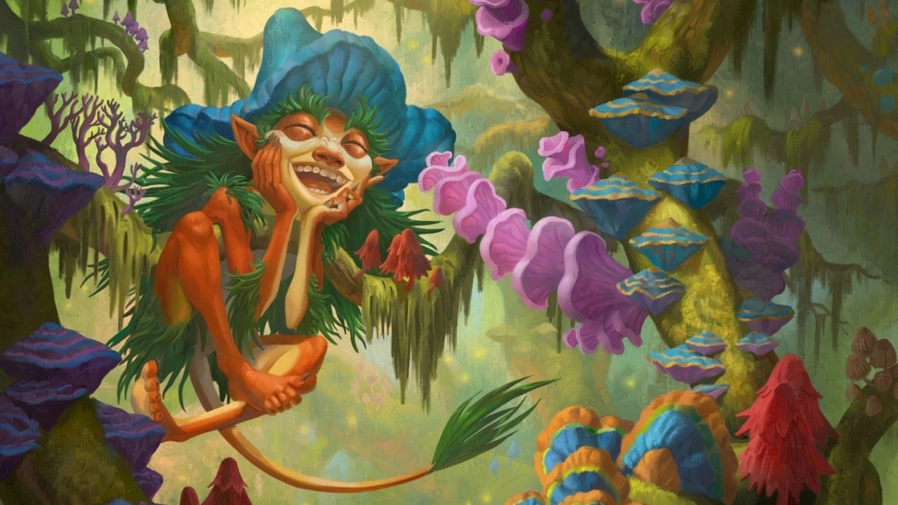 Toadstool Admirer | Wilds of Eldraine | Art by Julia Metzger